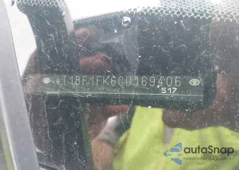 2012 Toyota Camry Le from USA, damaged, VIN 4T1BF1FK6CU169406